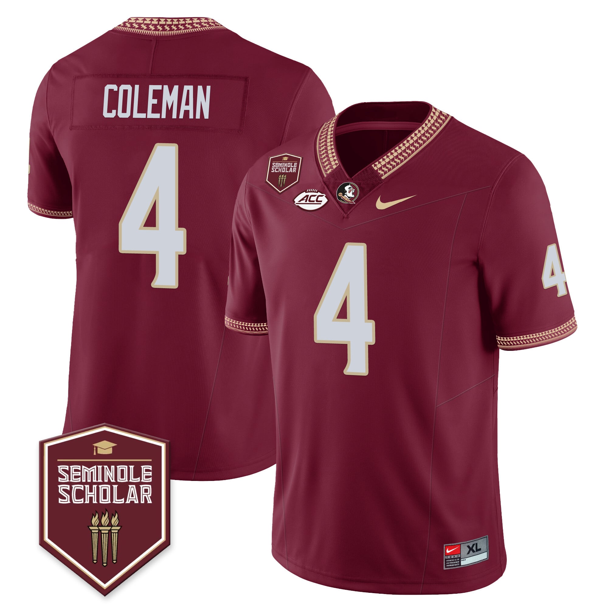 Menâs Florida State Seminoles Football Vapor Jersey â All Stitched
