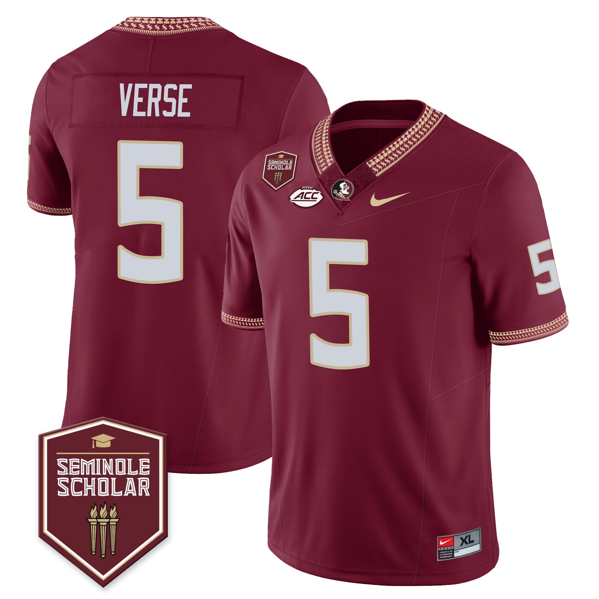Menâs Florida State Seminoles Football Vapor Jersey â All Stitched