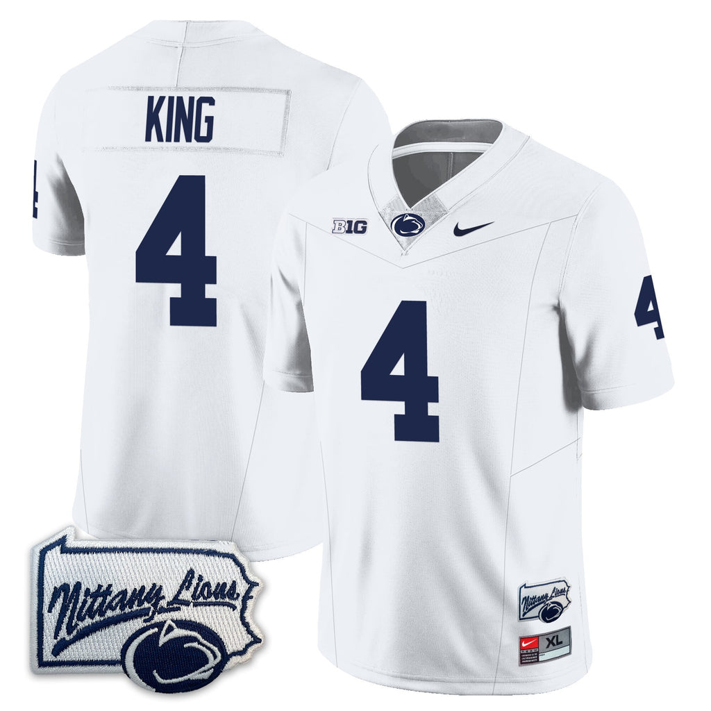 Menâs Penn State Nittany Lions Football Jersey - Pennsylvania Map - All Stitched