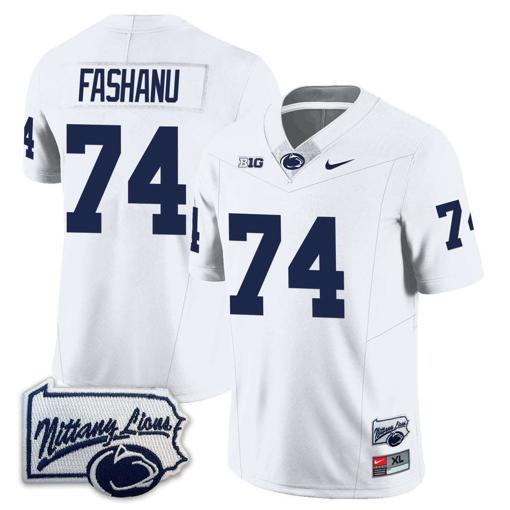 Menâs Penn State Nittany Lions Football Jersey - Pennsylvania Map - All Stitched