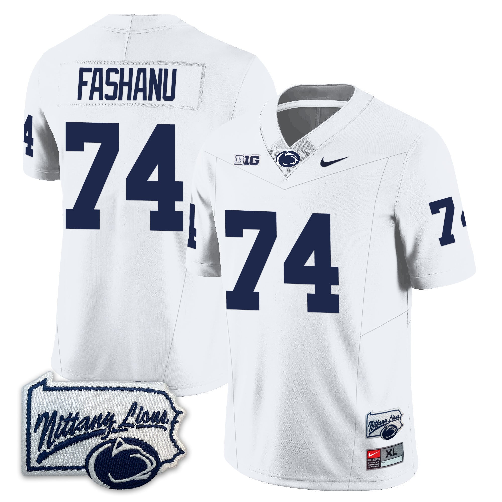 Menâs Penn State Nittany Lions Football Jersey - Pennsylvania Map - All Stitched