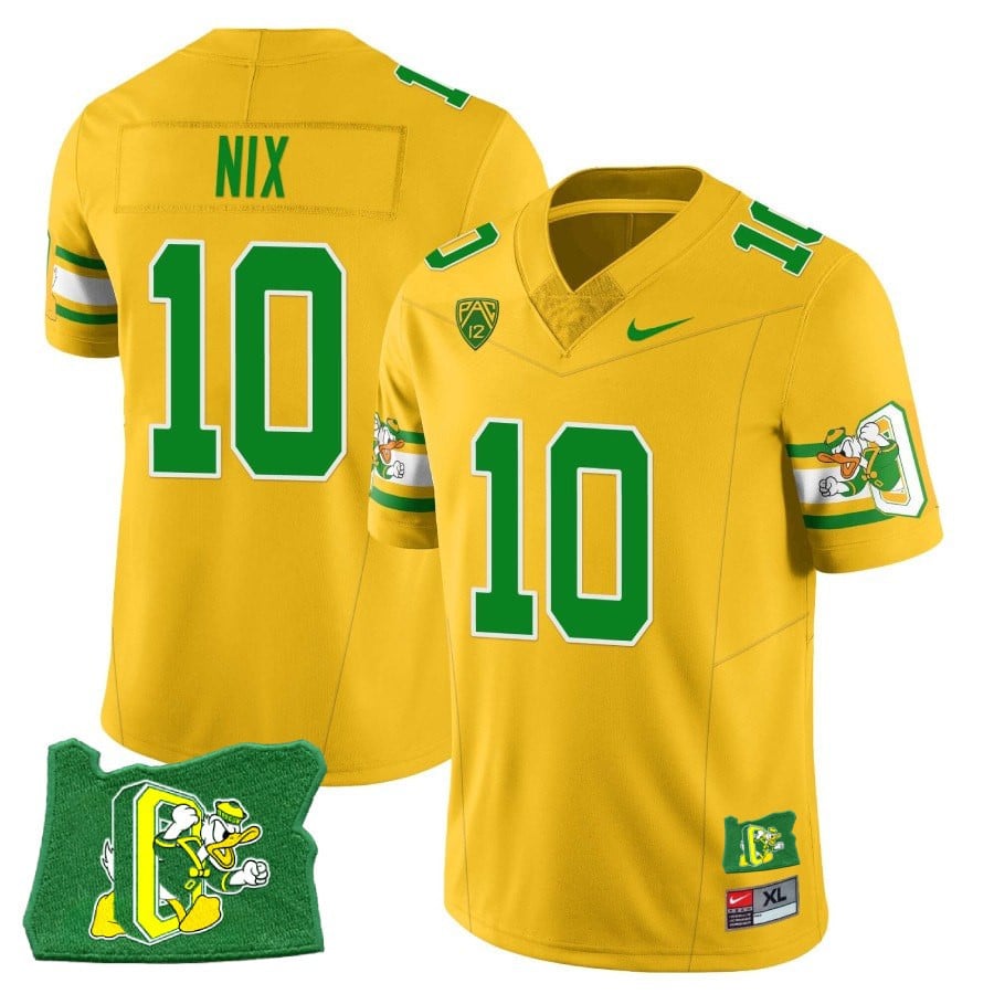 Menâs Oregon Ducks âMighty Oregonâ Throwback Football Stitched Jersey â Oregon State