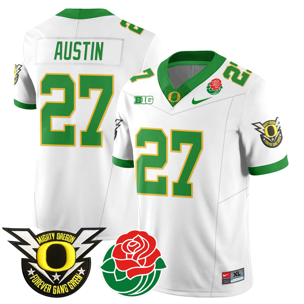 Men's Oregon Ducks 2024 Rose Bowl Jersey N2 - All Stitched 412VTHNJS003