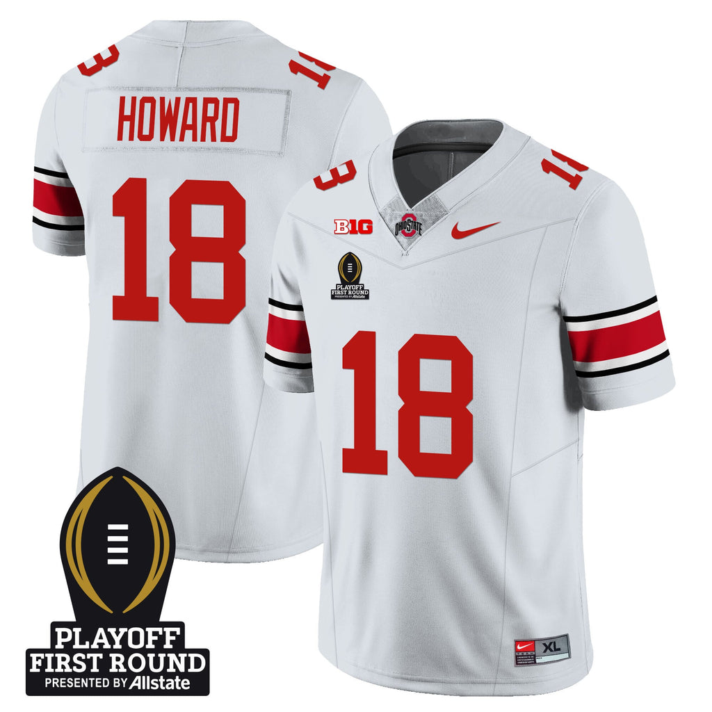 Men's Ohio State Buckeyes Football - Playoff First Round Patch - All Stitched