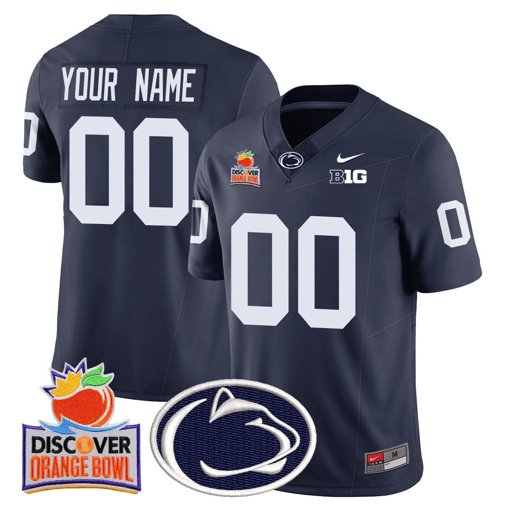 Custom Gender/Name Penn State Nittany Lions 2024 Orange Bowl Jersey N1 - All Stitched