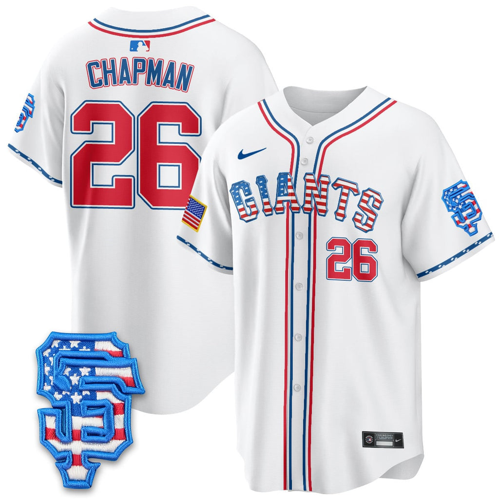 Men's San Francisco Giants 2025 Fourth of July Jersey - All Stitched