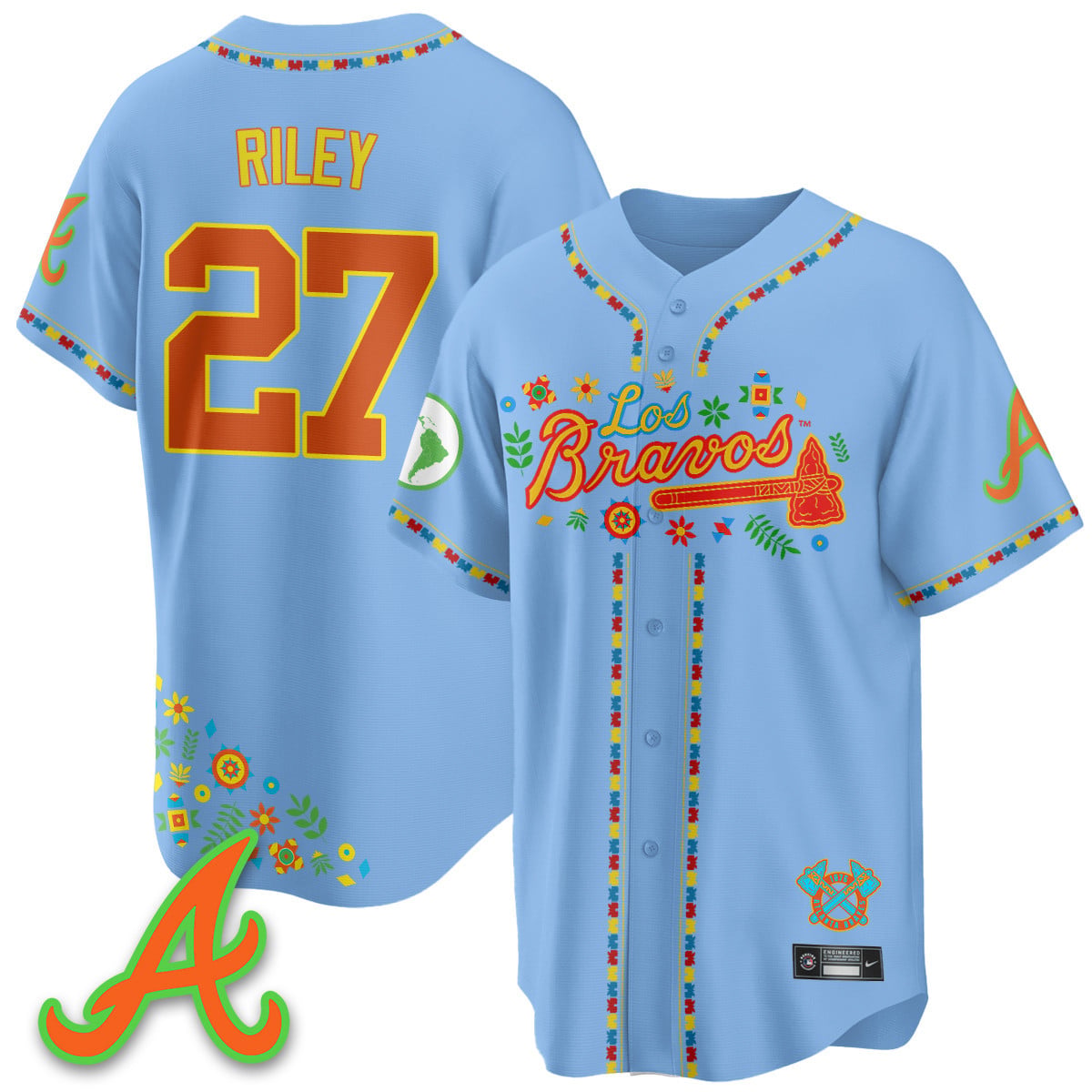 Women's Atlanta Braves 2025 "Los Bravos" Jersey - All Stitched