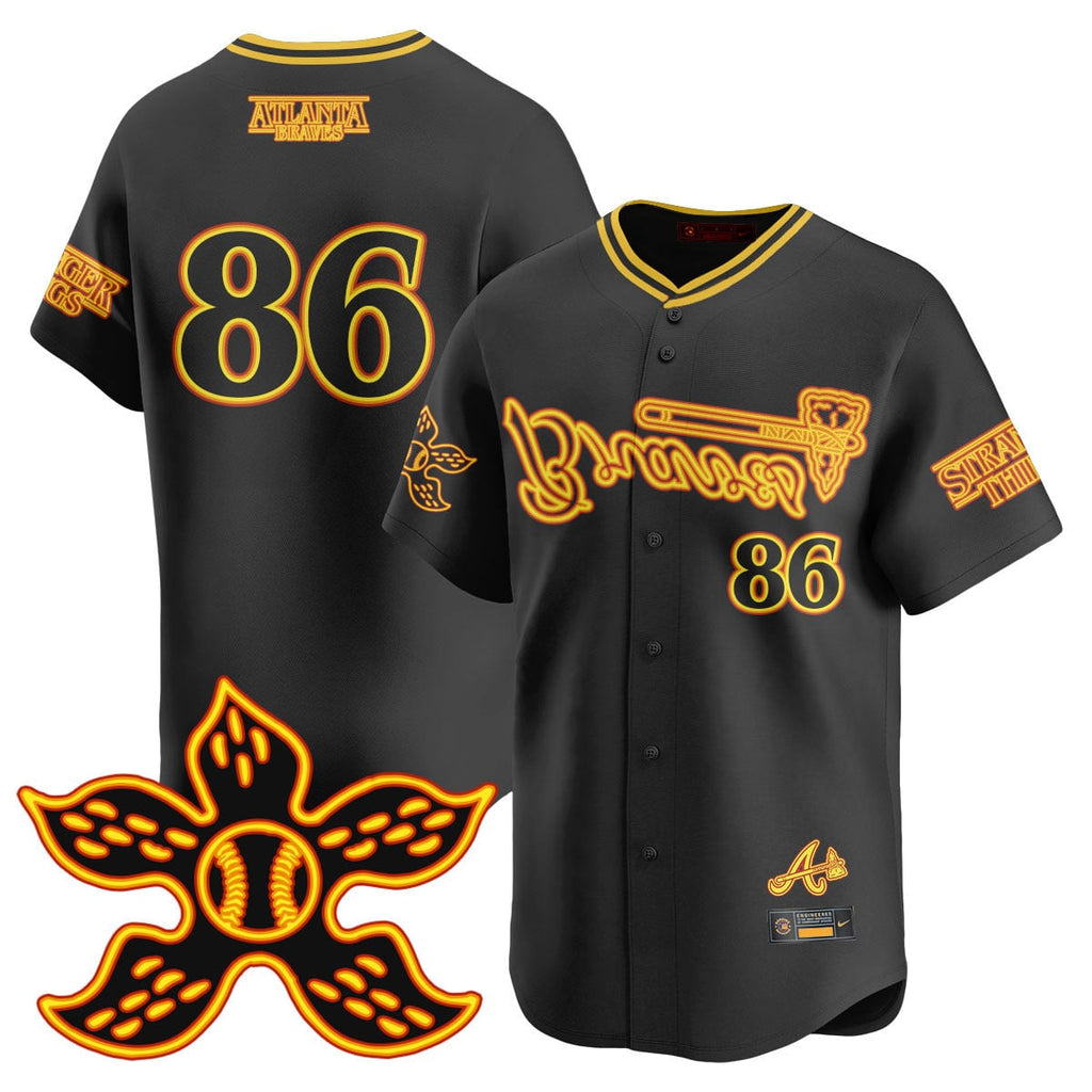 Men's Atlanta Braves Stranger Things 2025 Limited Jersey - All Stitched