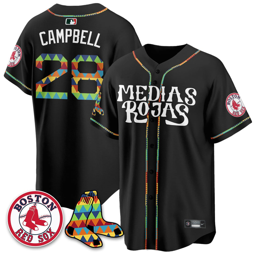 Women's Boston Red Sox "Medias Rojas" Limited Jersey - All Stitched