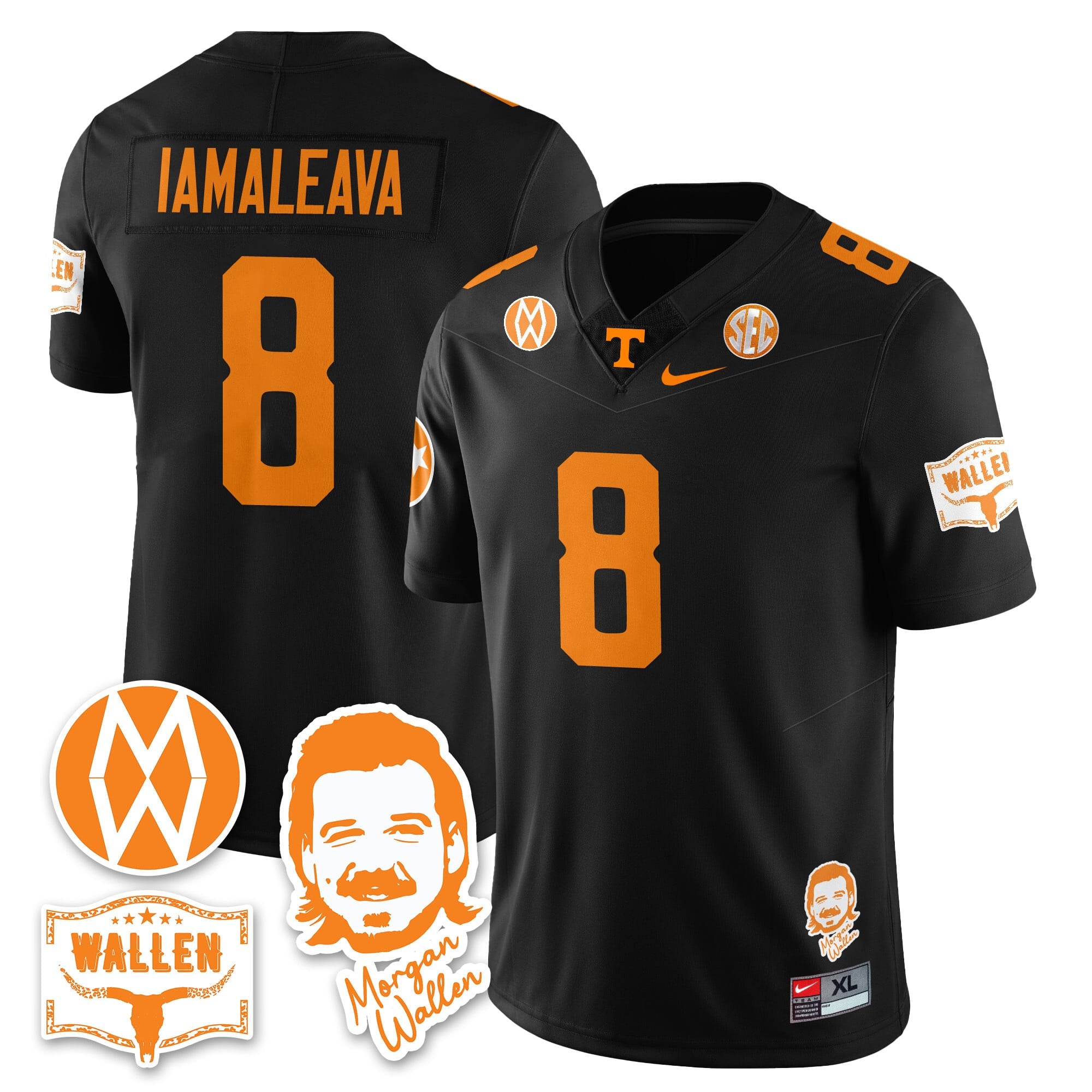 Women's Tennessee Volunteers Morgan Wallen 2025 Jersey - All Stitched