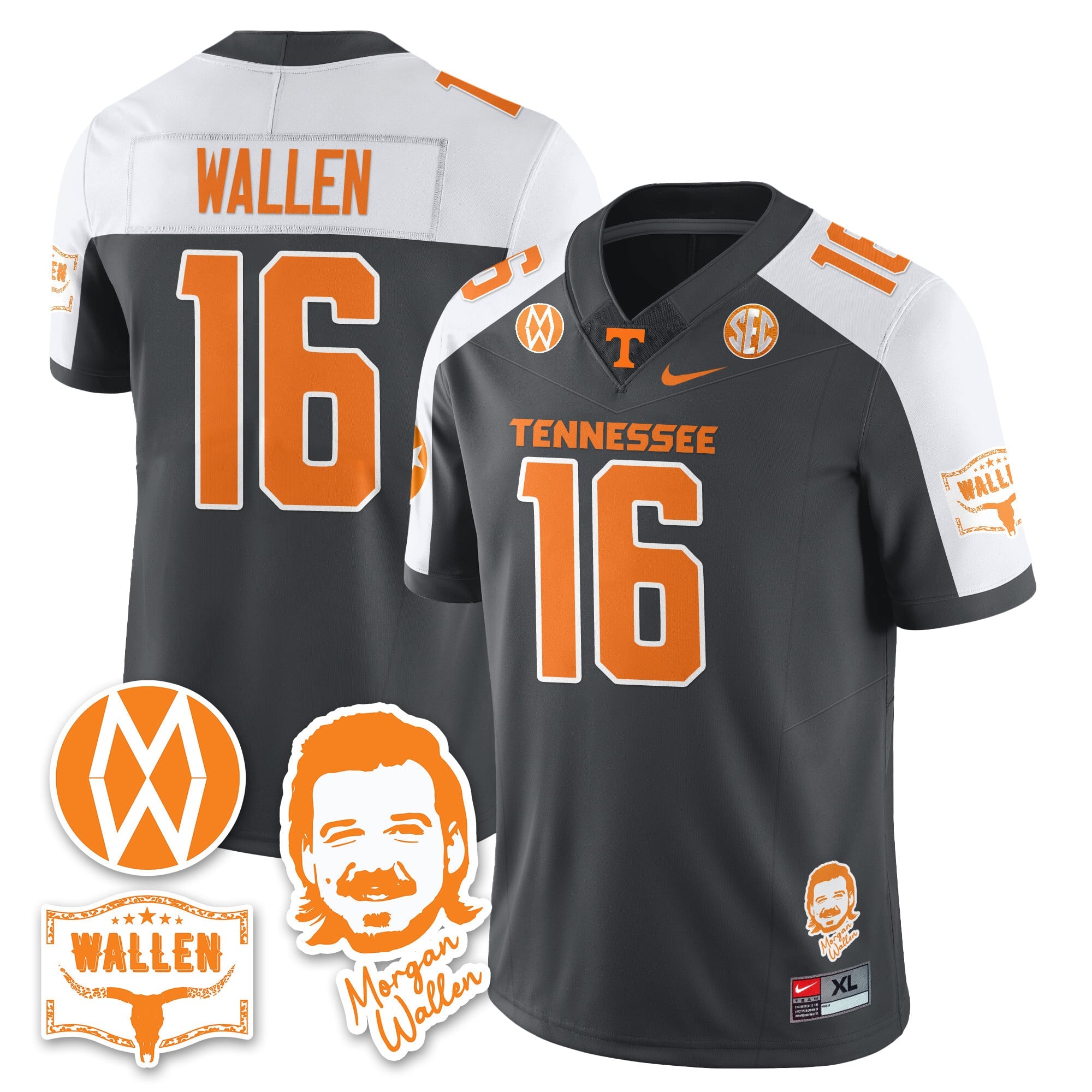 Women's Tennessee Volunteers Morgan Wallen 2025 Jersey - All Stitched