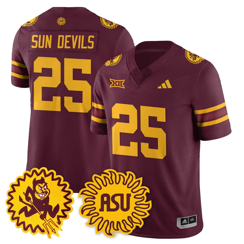 Men's Arizona State Sun Devils 1975 Throwback Uniform - All Stitched