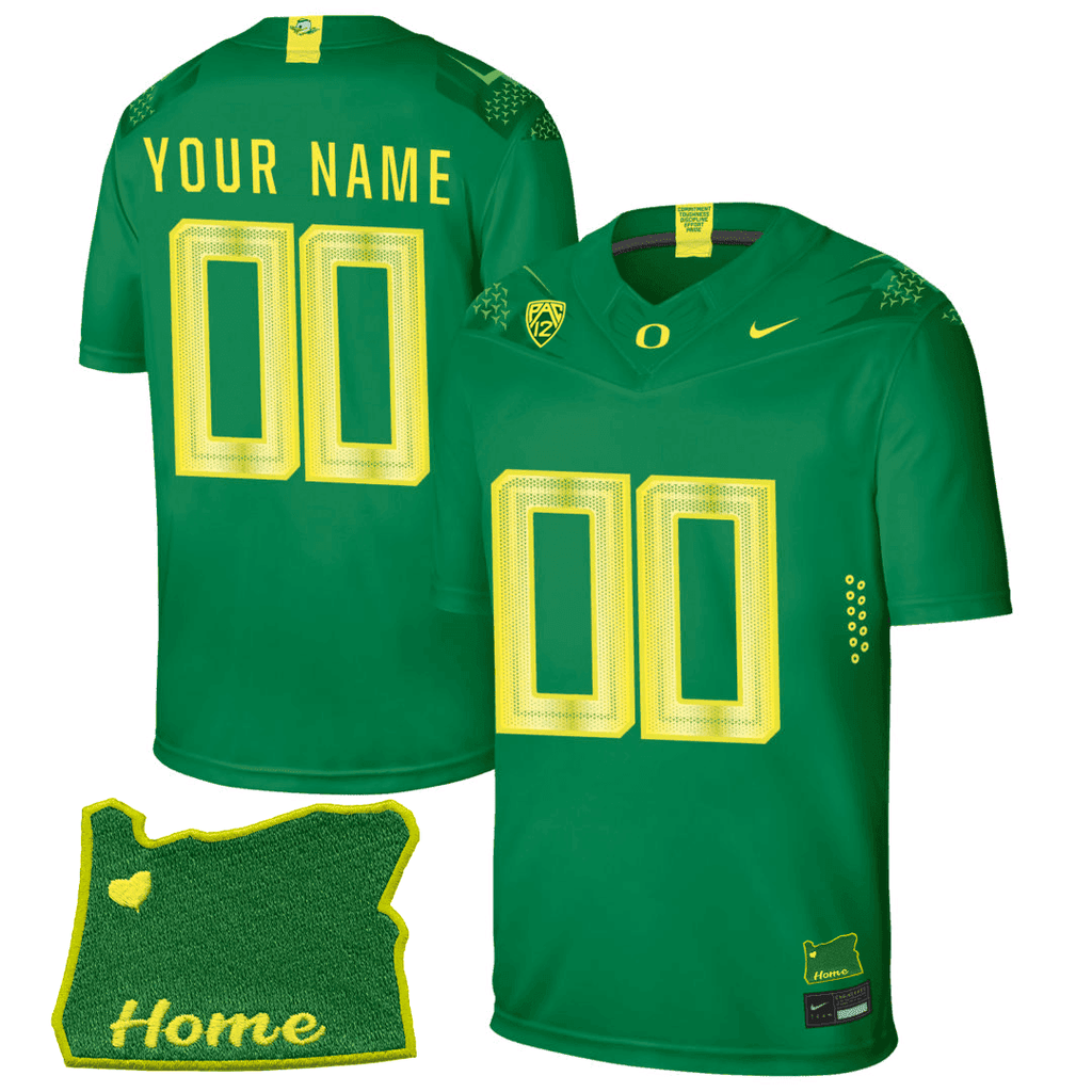 Men's Oregon Ducks Football Jersey - PAC - 12 & Oregon State Patch