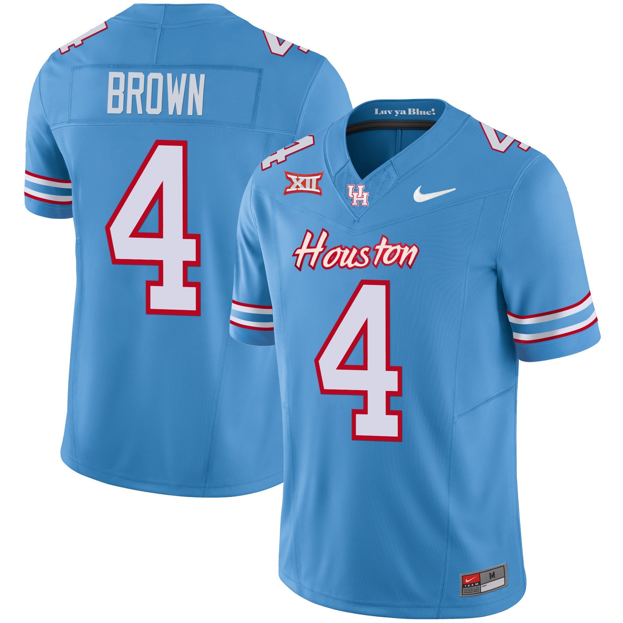 Men's Houston Cougars 2023 Oilers Inspired Vapor Jersey V4 - All Stitched