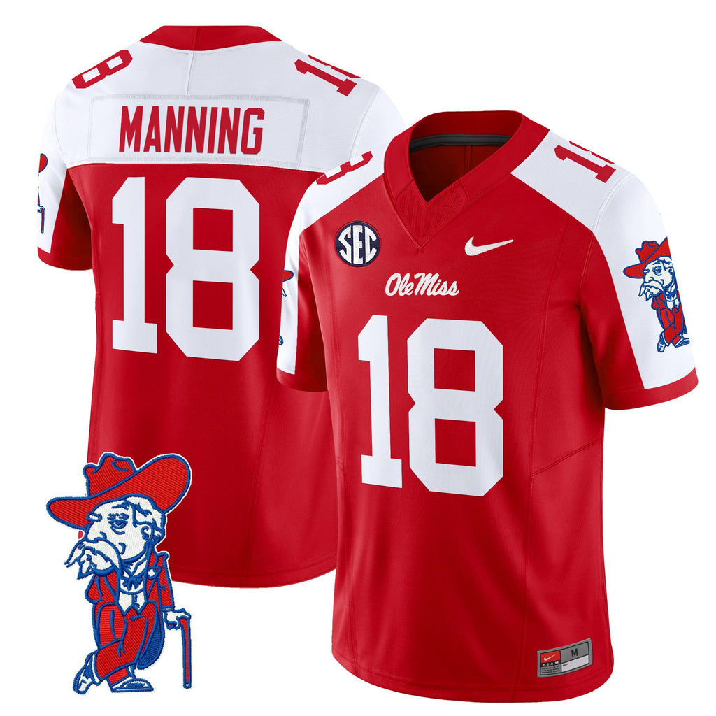 Men's Ole Miss Rebels 2024 Vapor Limited Jersey V2 - All Stitched