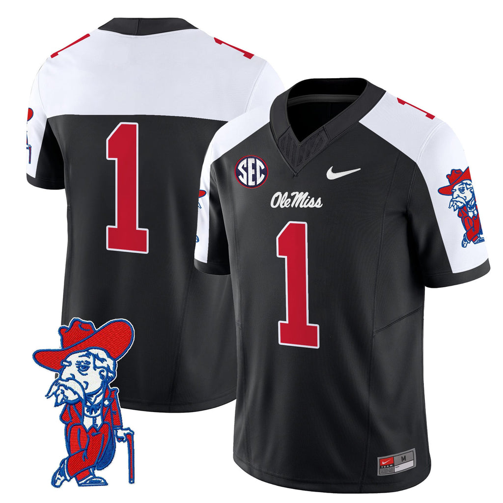 Men's Ole Miss Rebels 2024 Vapor Limited Jersey V2 - All Stitched
