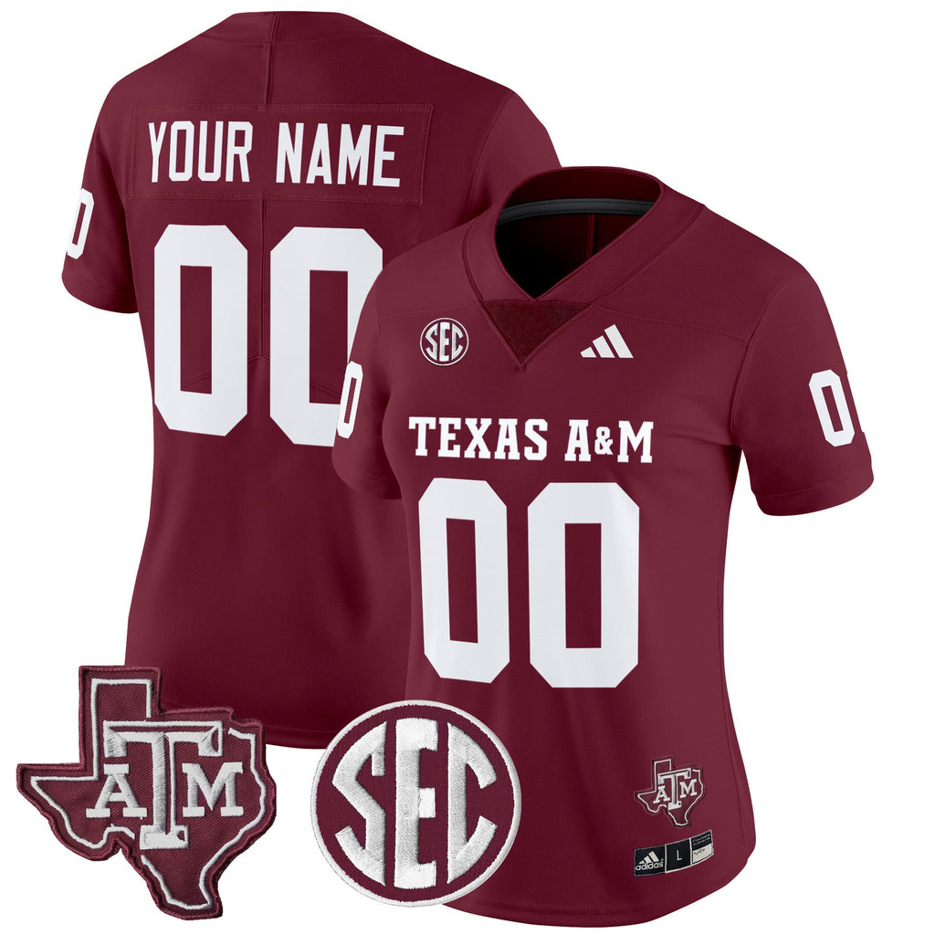Texas A&M Aggies 2025 Vapor Limited Custom Jersey - All Stitched