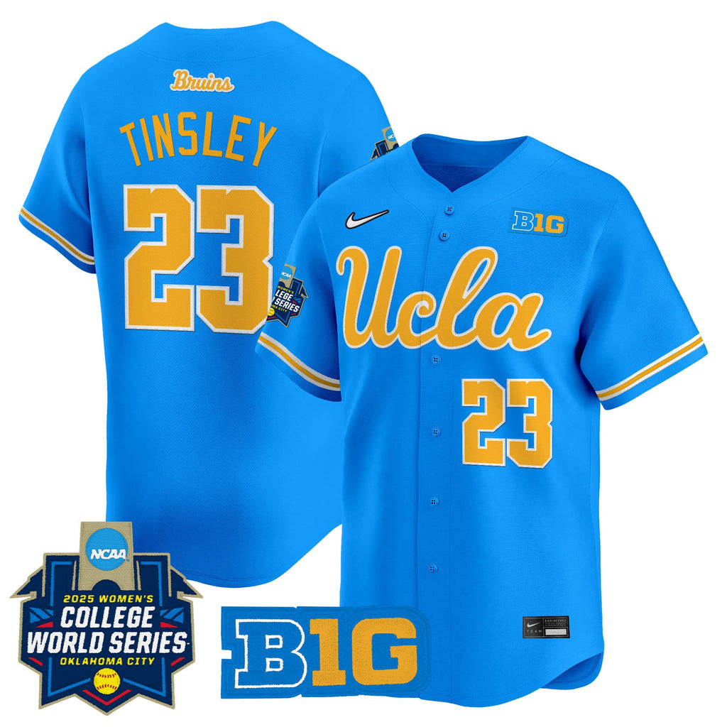 Men's size - UCLA Bruins Softball 2025 World Series (WCWS) Vapor Premier Limited Jersey - All Stitched