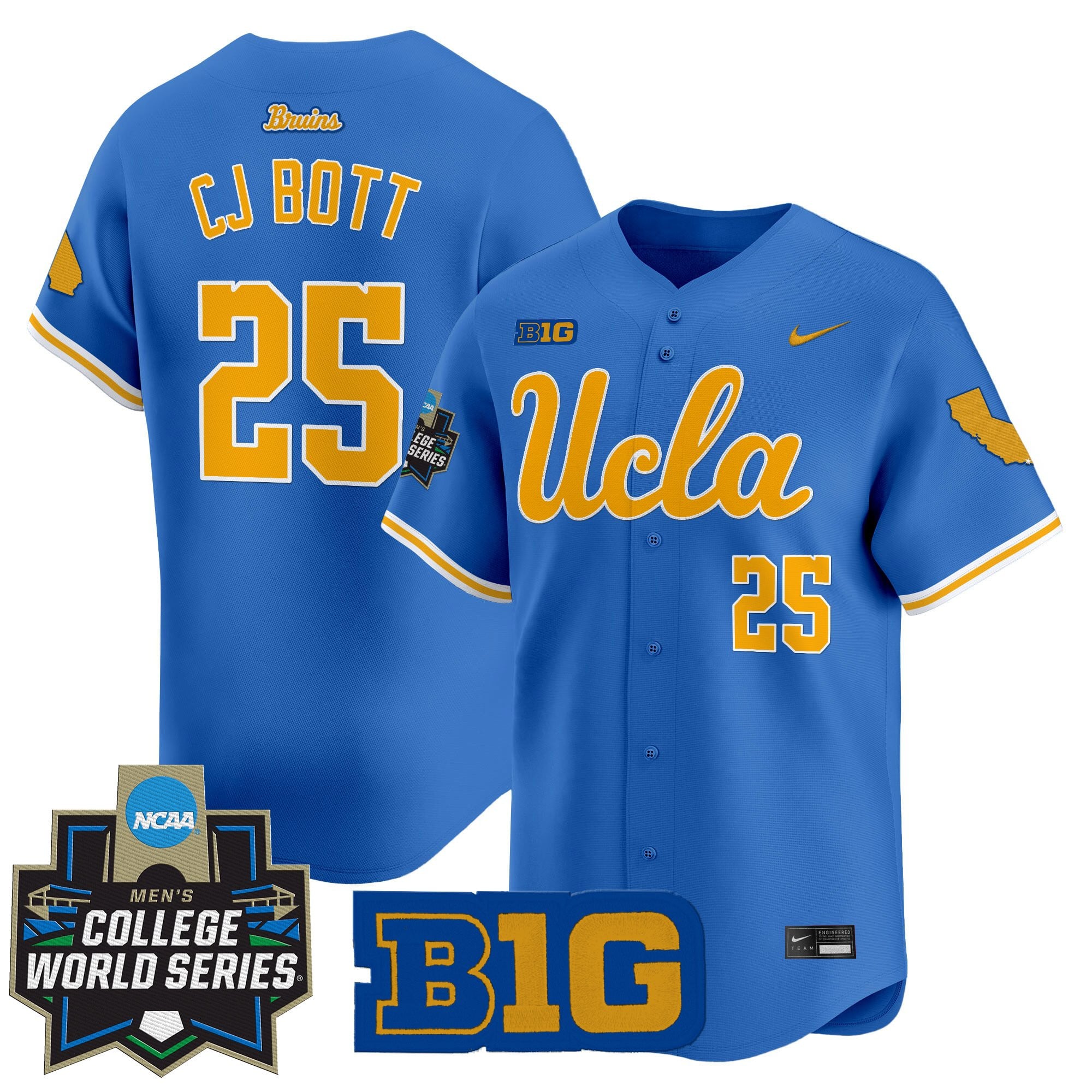 Youth's UCLA Bruins 2025 World Series Vapor Premier Limited Jersey - All Stitched