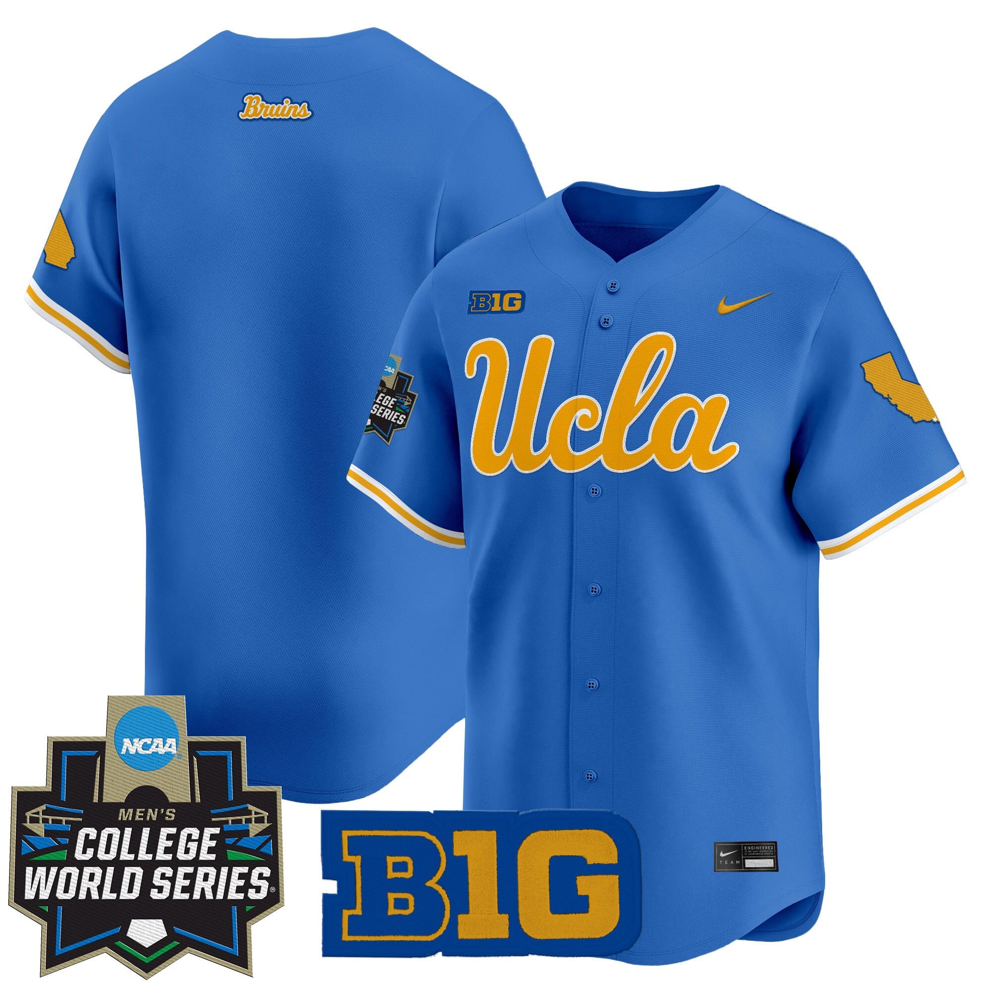 Youth's UCLA Bruins 2025 World Series Vapor Premier Limited Jersey - All Stitched