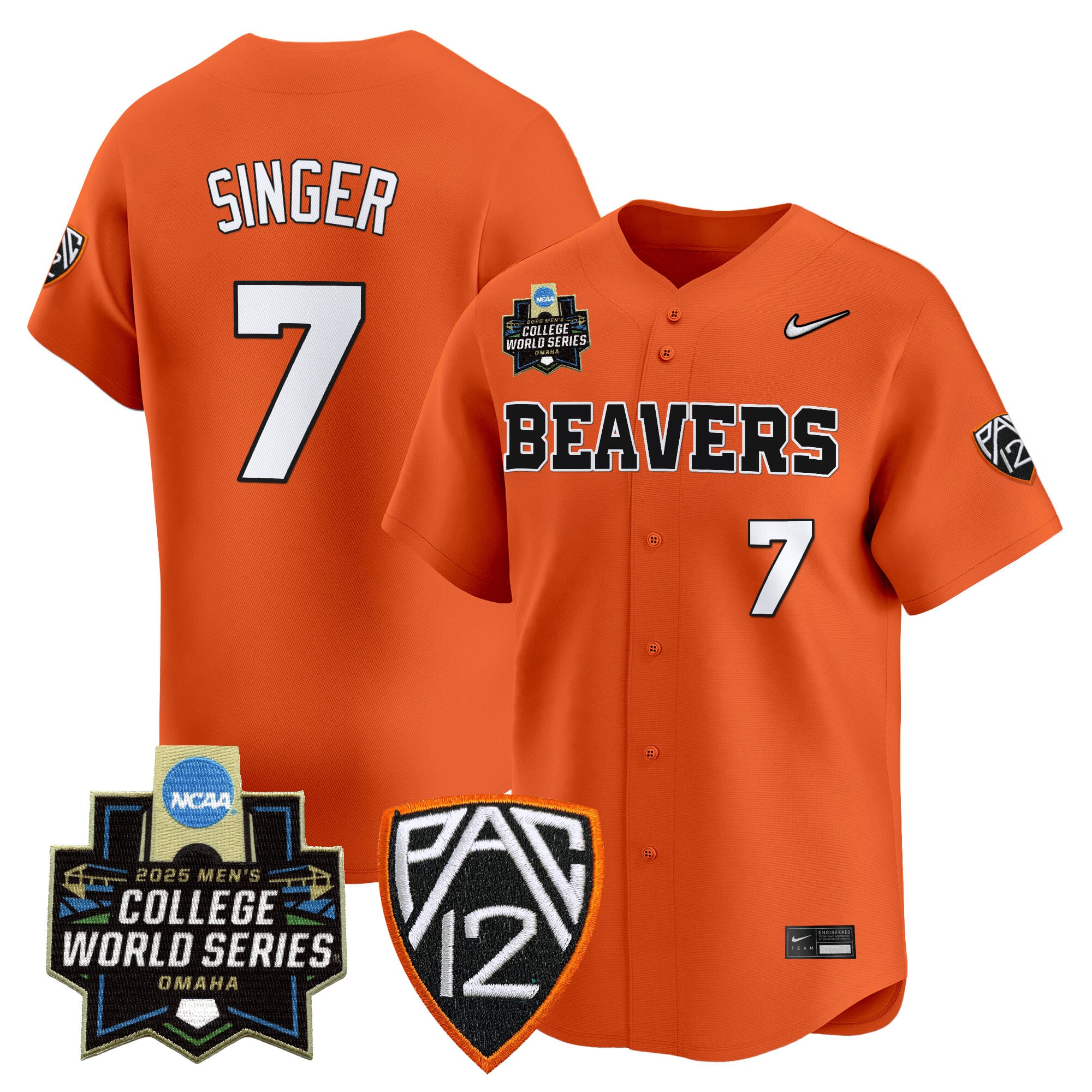 Youth's Oregon State Beavers 2025 World Series Vapor Premier Limited Jersey - All Stitched