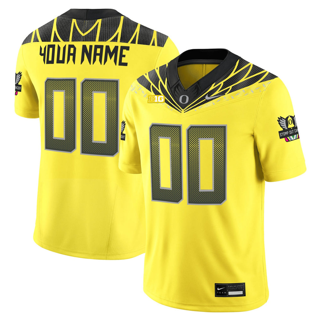Oregon Ducks 2025 Vapor Limited Custom Jersey V2 - All Stitched