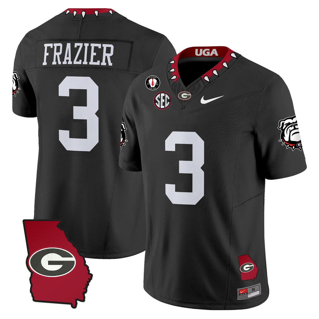 Women's Georgia Bulldogs 2025 Georgia Map & Vince Dooley Patch Vapor Limited Jersey - All Stitched