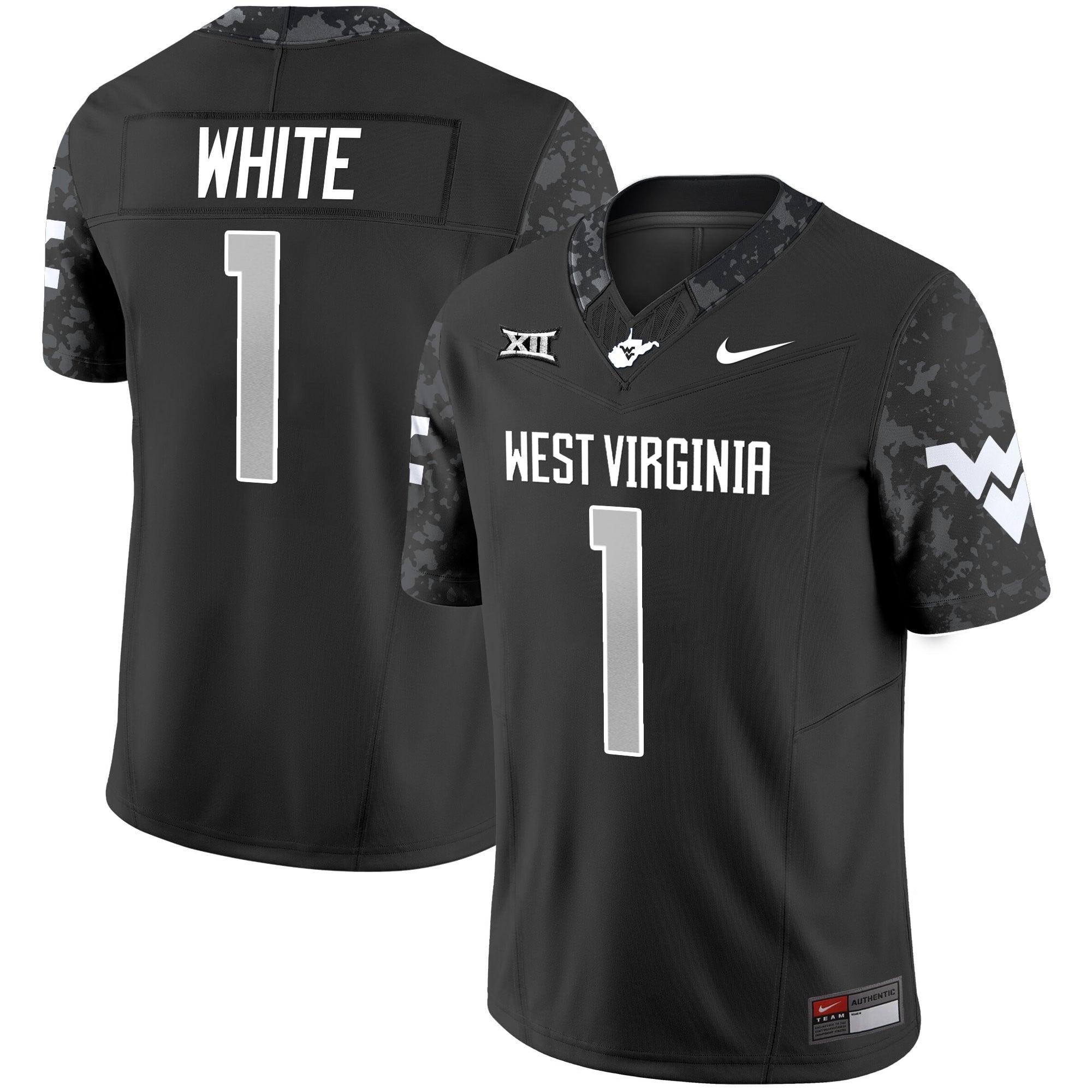 Men's West Virginia Mountaineers 2025 Coal Rush Vapor Limited Jersey - All Stitched