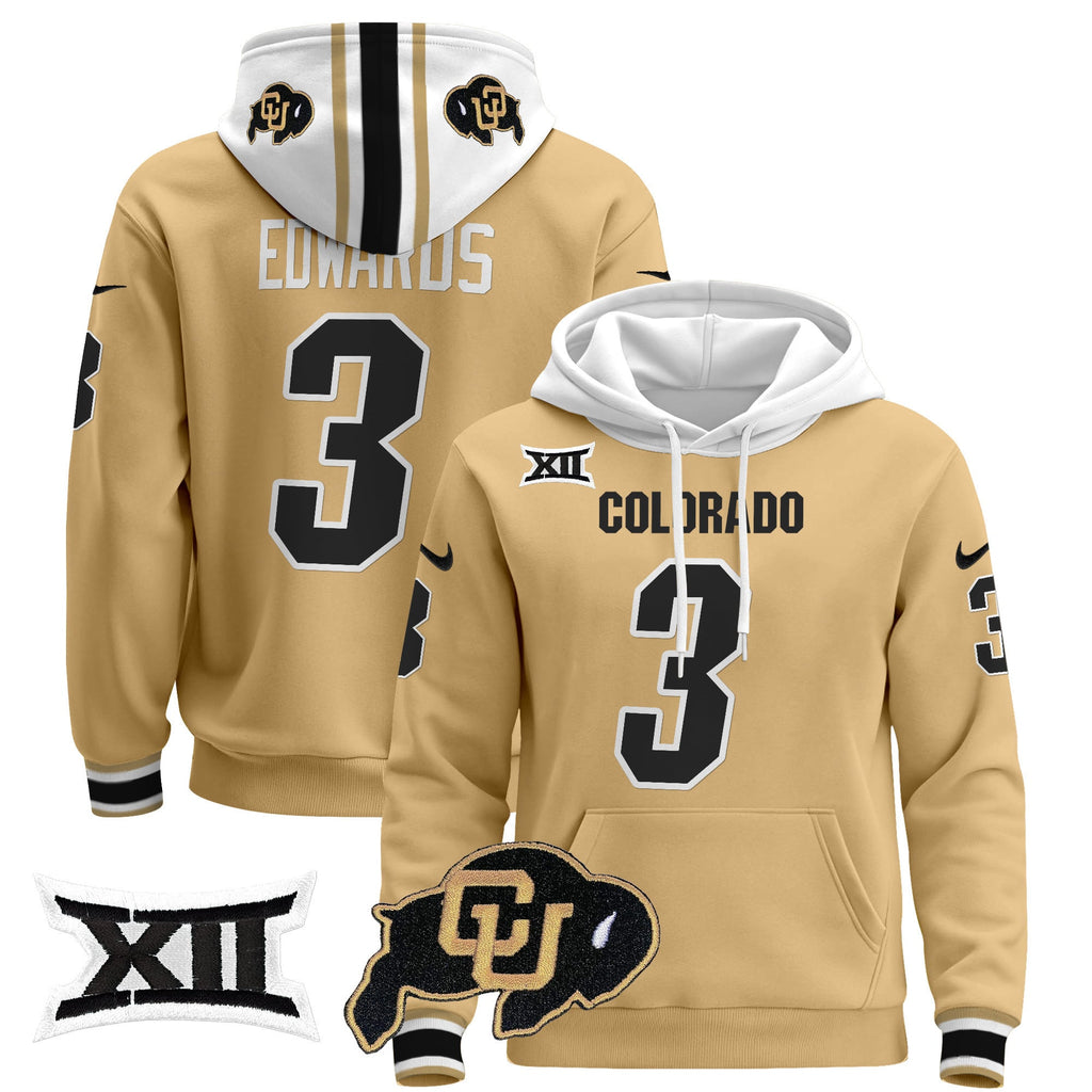 Unisex Colorado Buffaloes Pullover Hoodie - Big 12 XII Patch