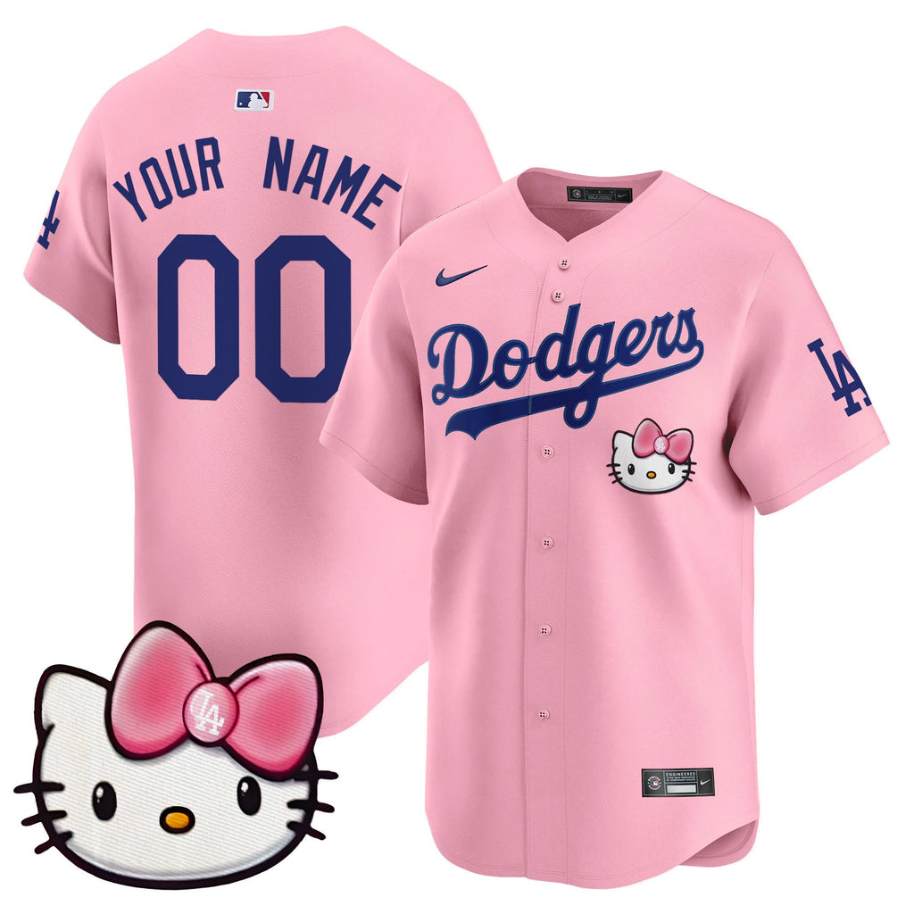 Dodgers 2025 Hello Kitty Vapor Premier Limited Custom Jersey  All Stitched