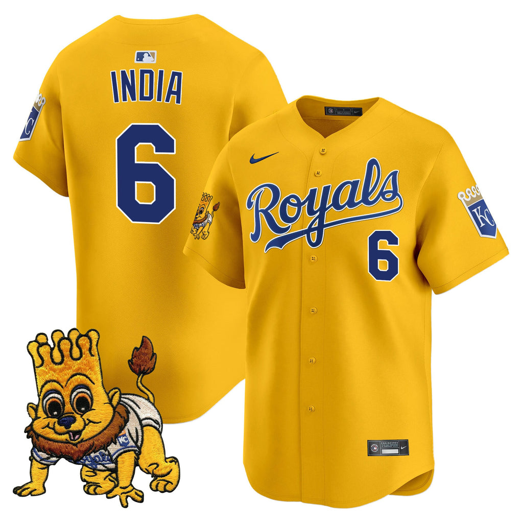 Men's Kansas City Royals Sluggerrr Patch Vapor Premier Limited Jersey - All Stitched