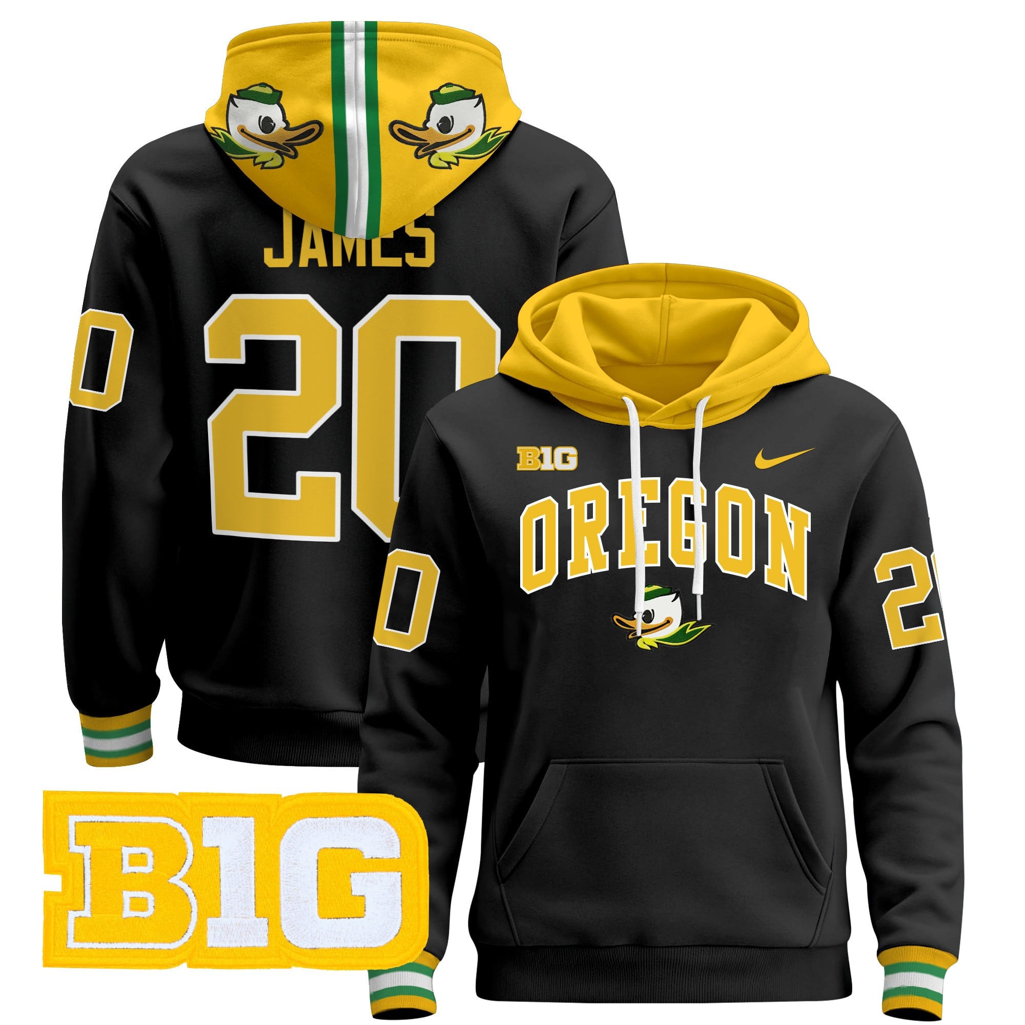 Oregon Ducks 2024 Pullover Hoodie V4