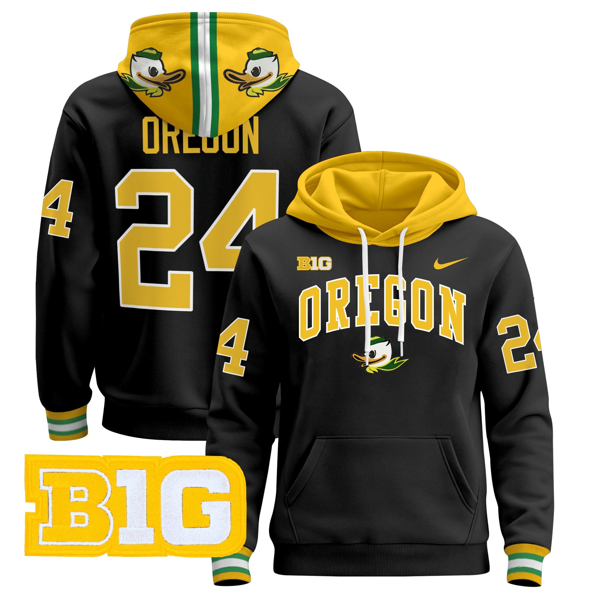 Oregon Ducks 2024 Pullover Hoodie V4
