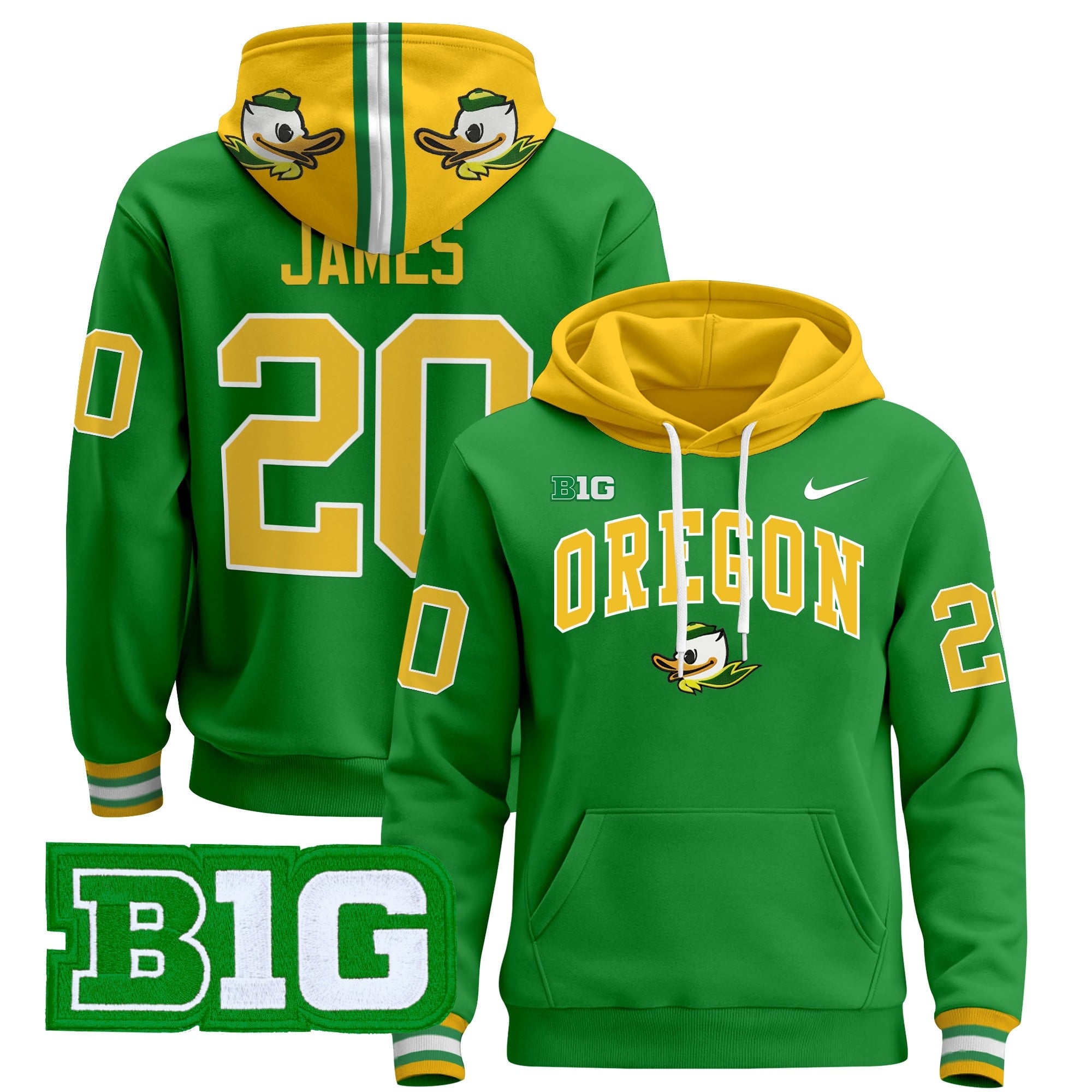 Oregon Ducks 2024 Pullover Hoodie V4