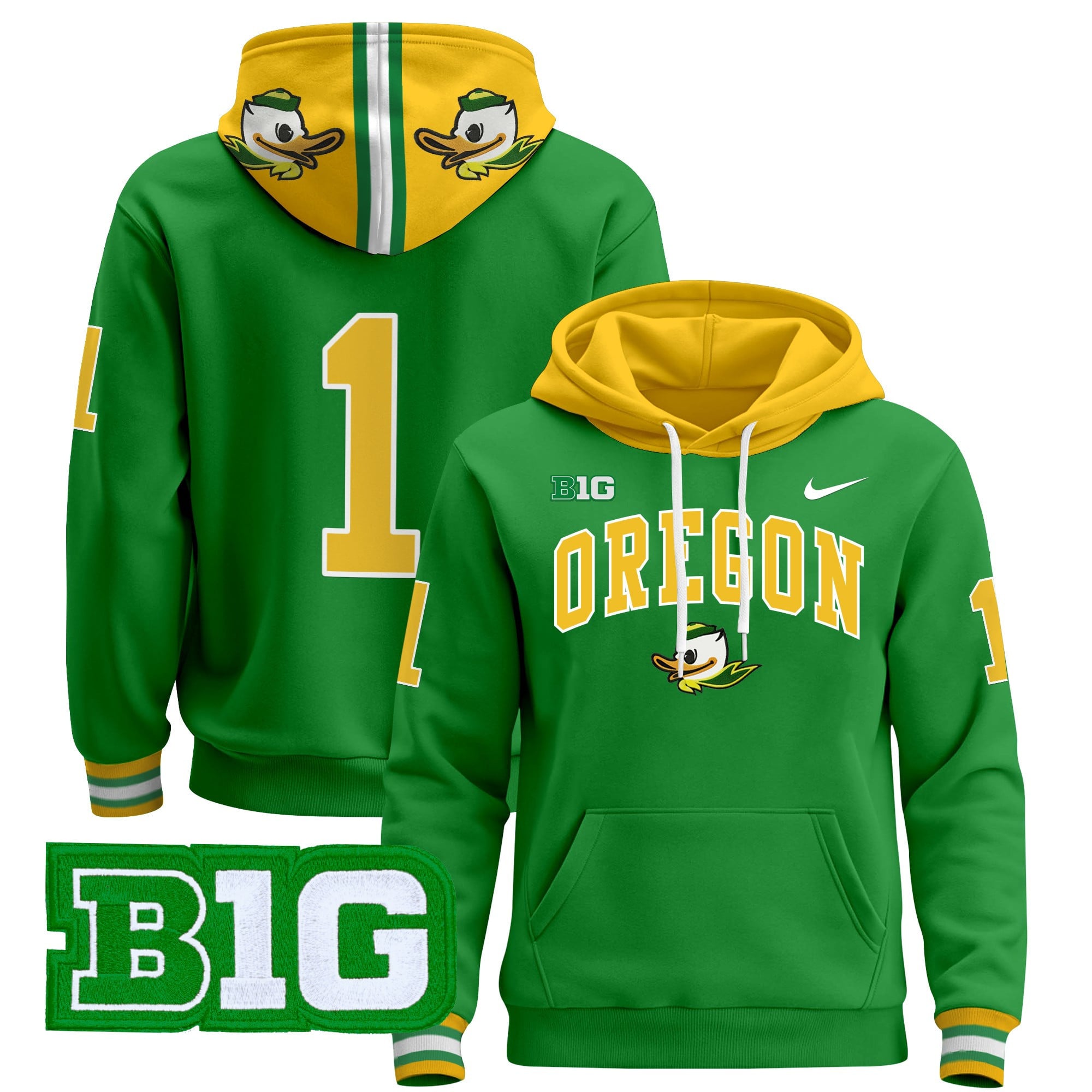 Oregon Ducks 2024 Pullover Hoodie V4