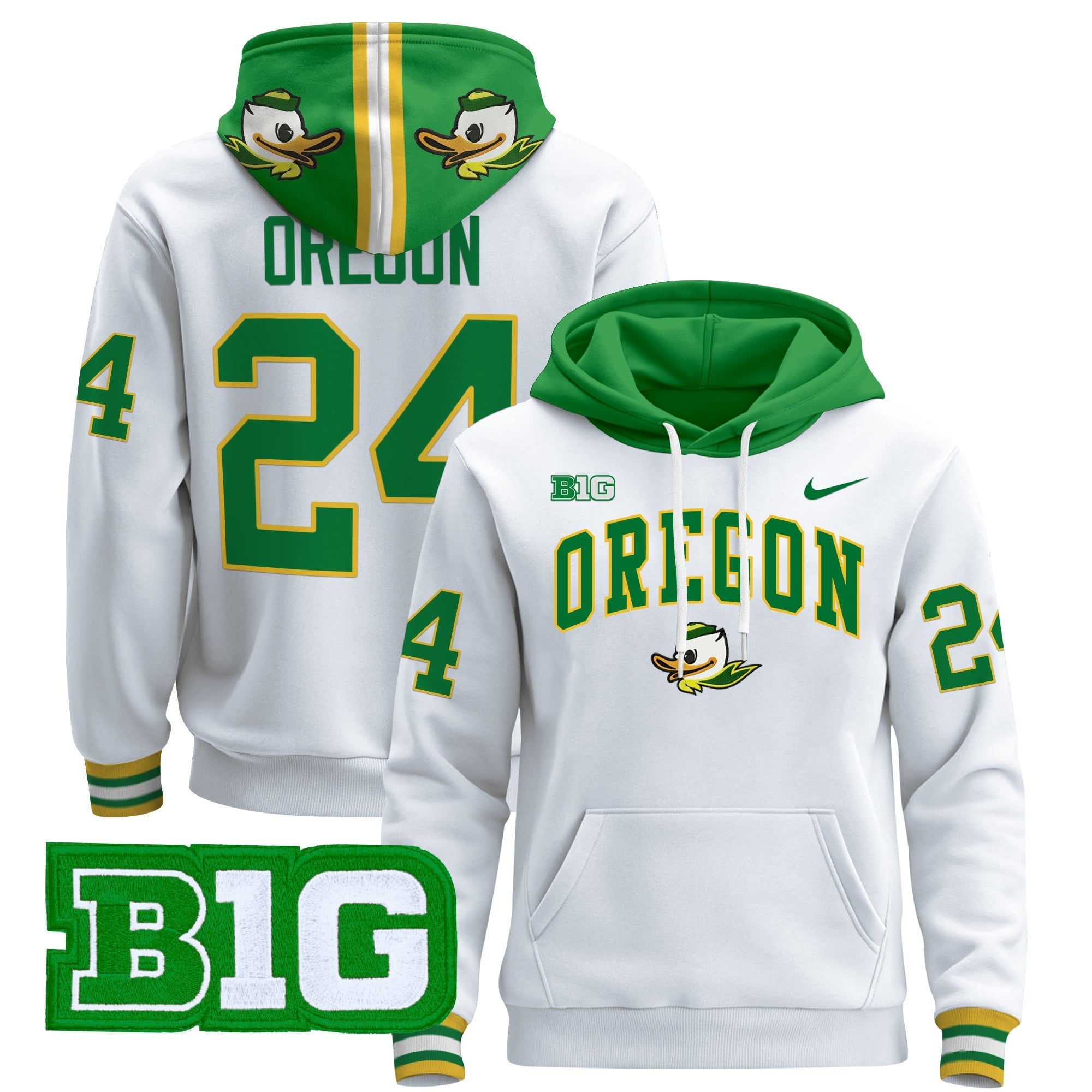 Oregon Ducks 2024 Pullover Hoodie V4