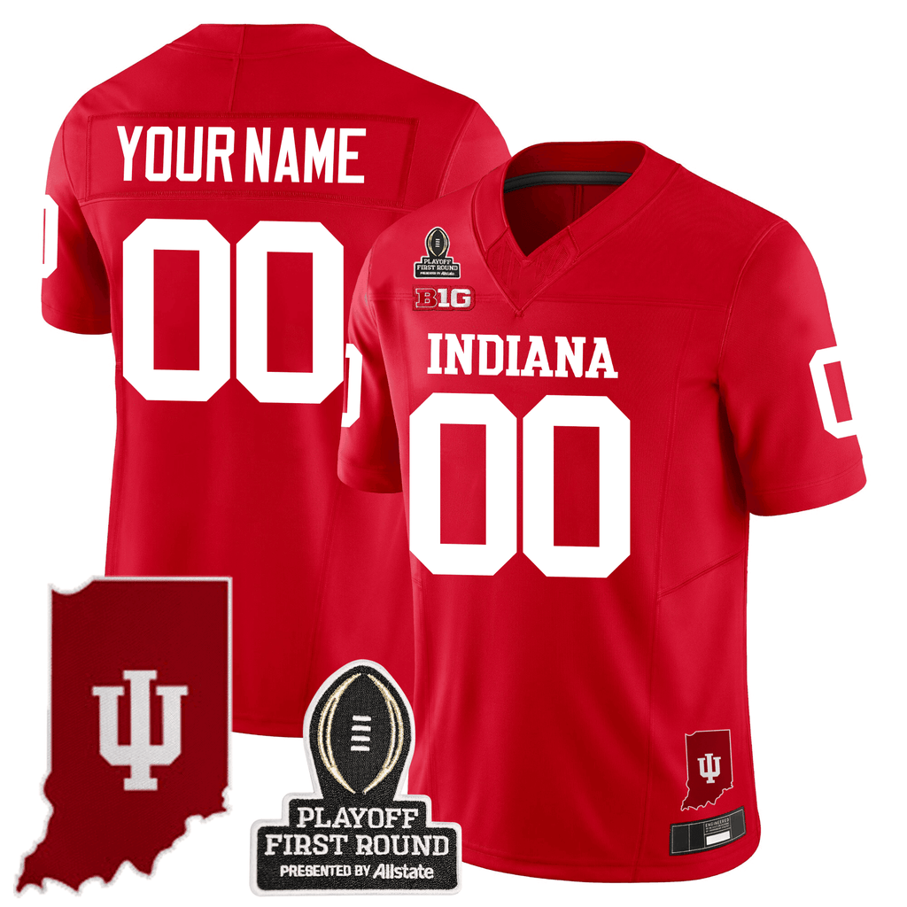 Men's Indiana Hoosiers 24/25 Jersey - CFP First Round Patch