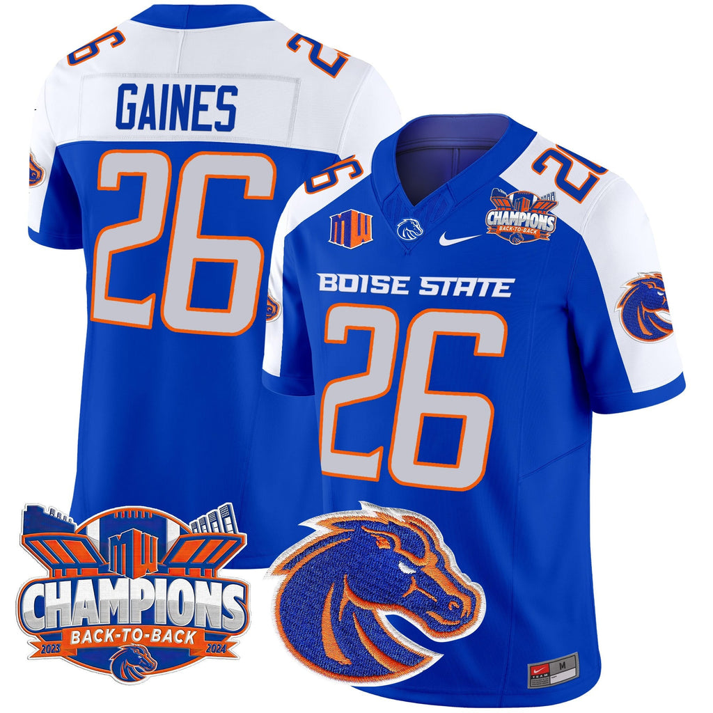 Men's Boise State Broncos 2024 Back To Back Champions Vapor Limited Jersey - All Stitched