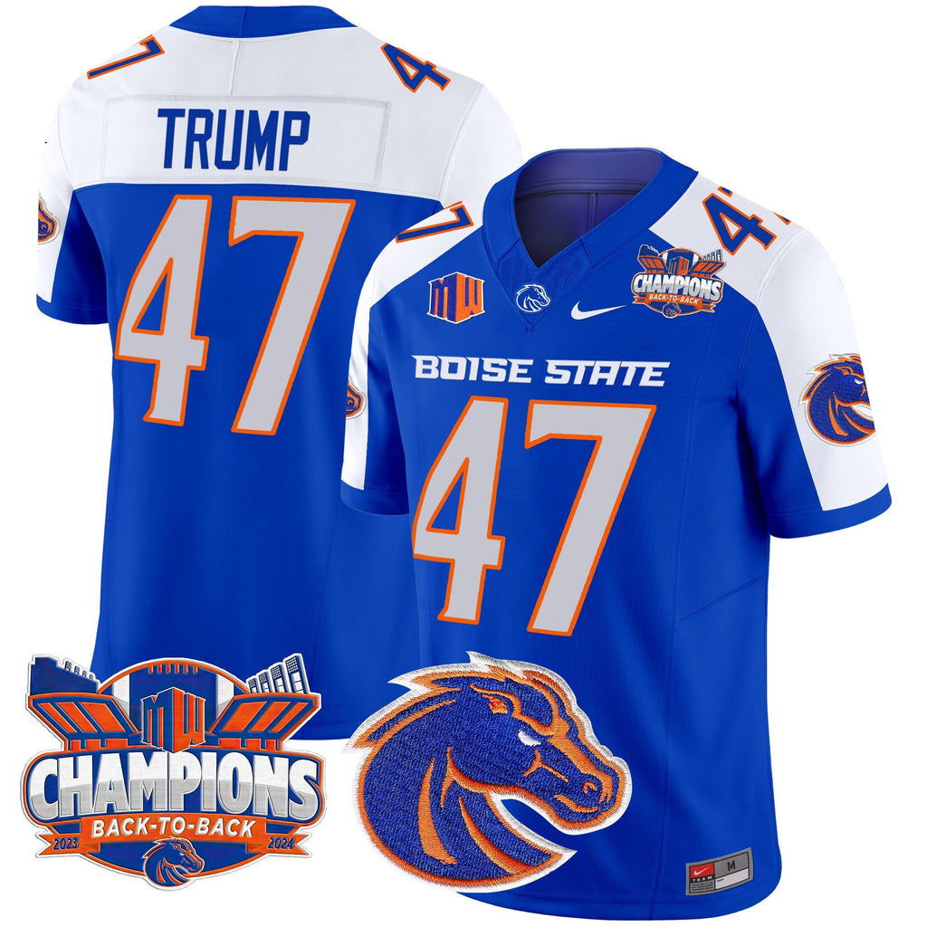 Men's Boise State Broncos 2024 Back To Back Champions Vapor Limited Jersey - All Stitched