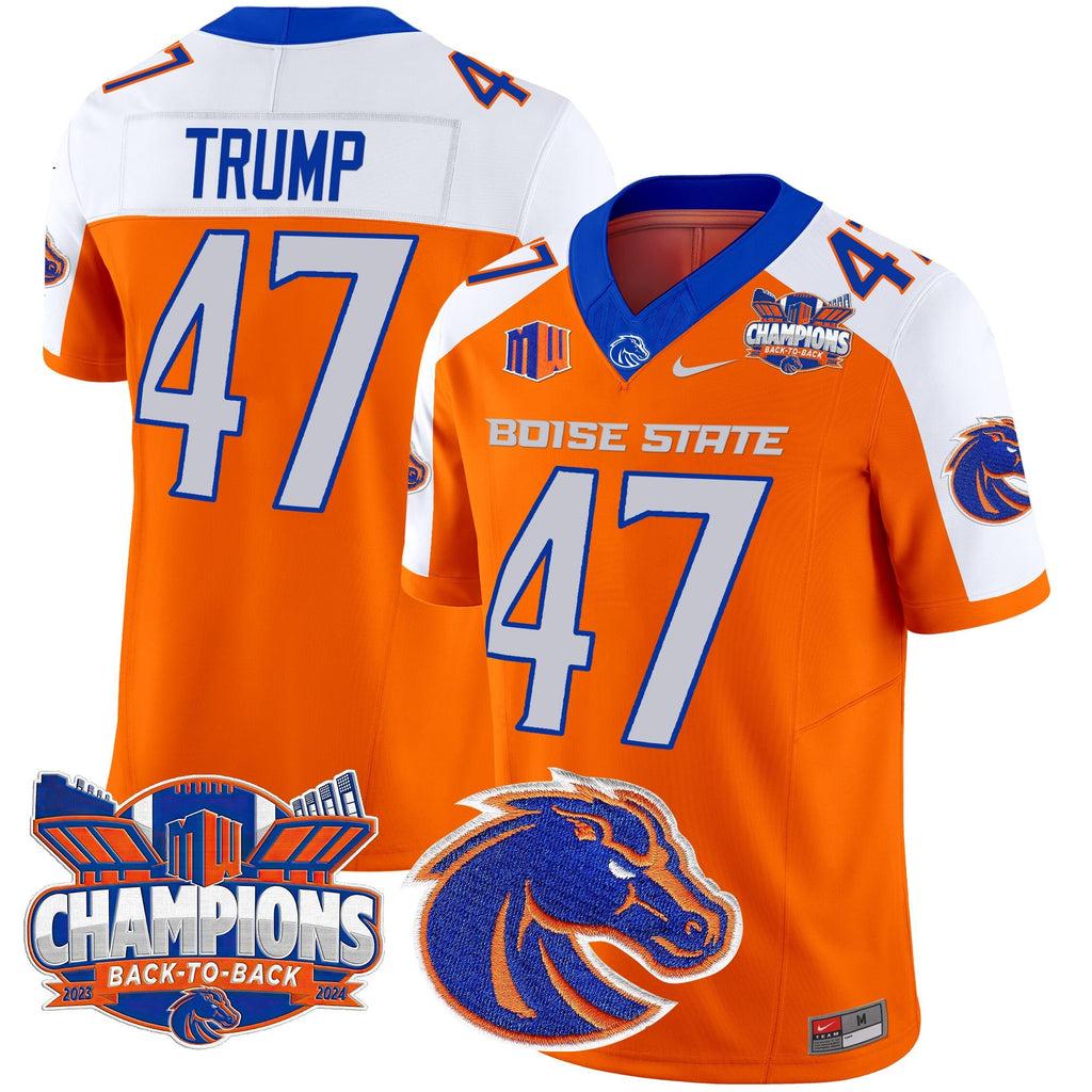Men's Boise State Broncos 2024 Back To Back Champions Vapor Limited Jersey - All Stitched