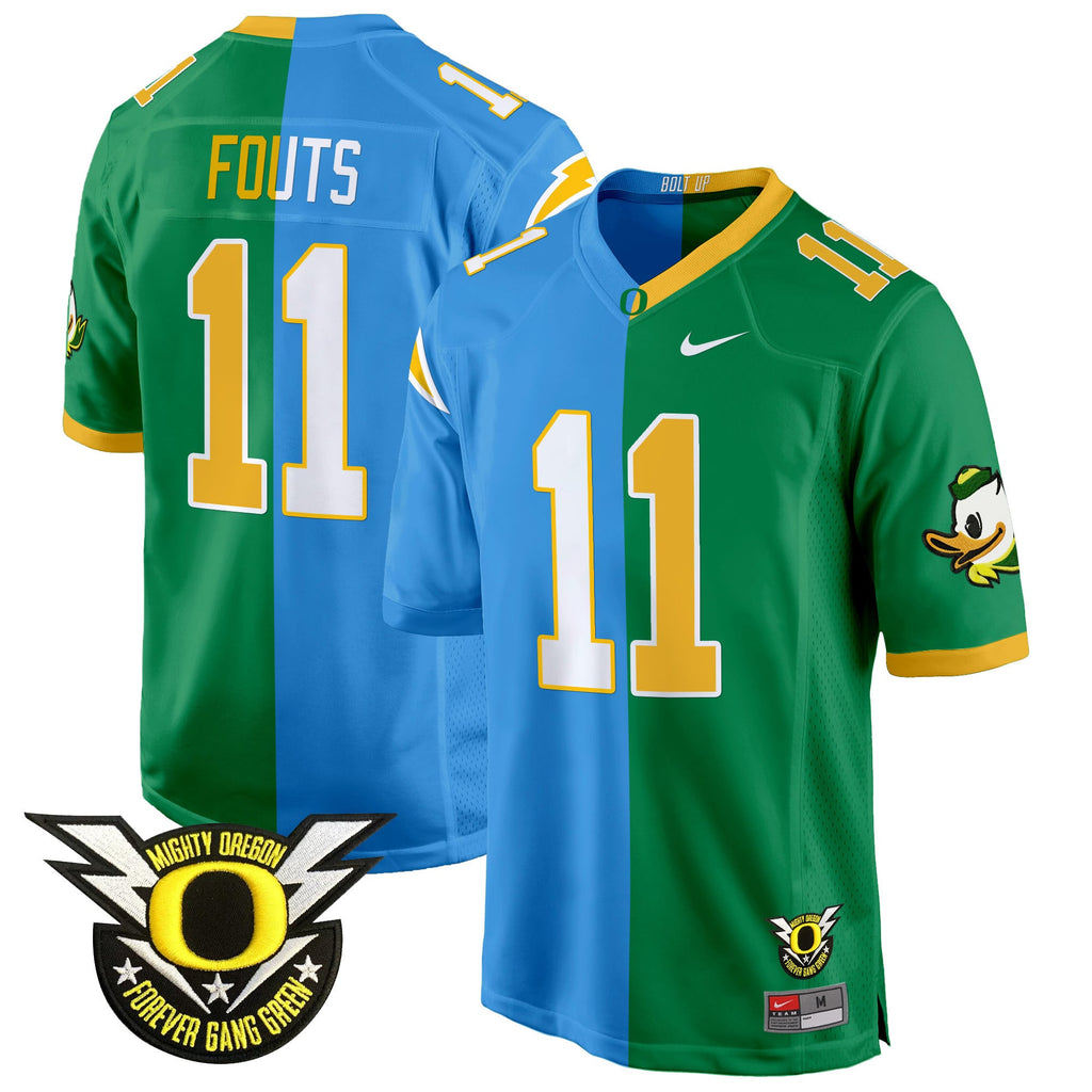Oregon Ducks Split Game Jersey - All Stitched