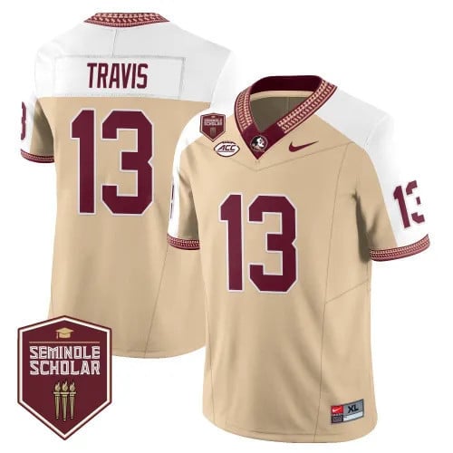 Menâs Florida State Seminoles Football Vapor Gold Jersey â Seminole Scholar â All Stitched