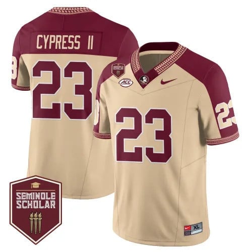 Menâs Florida State Seminoles Football Vapor Gold Jersey â Seminole Scholar â All Stitched