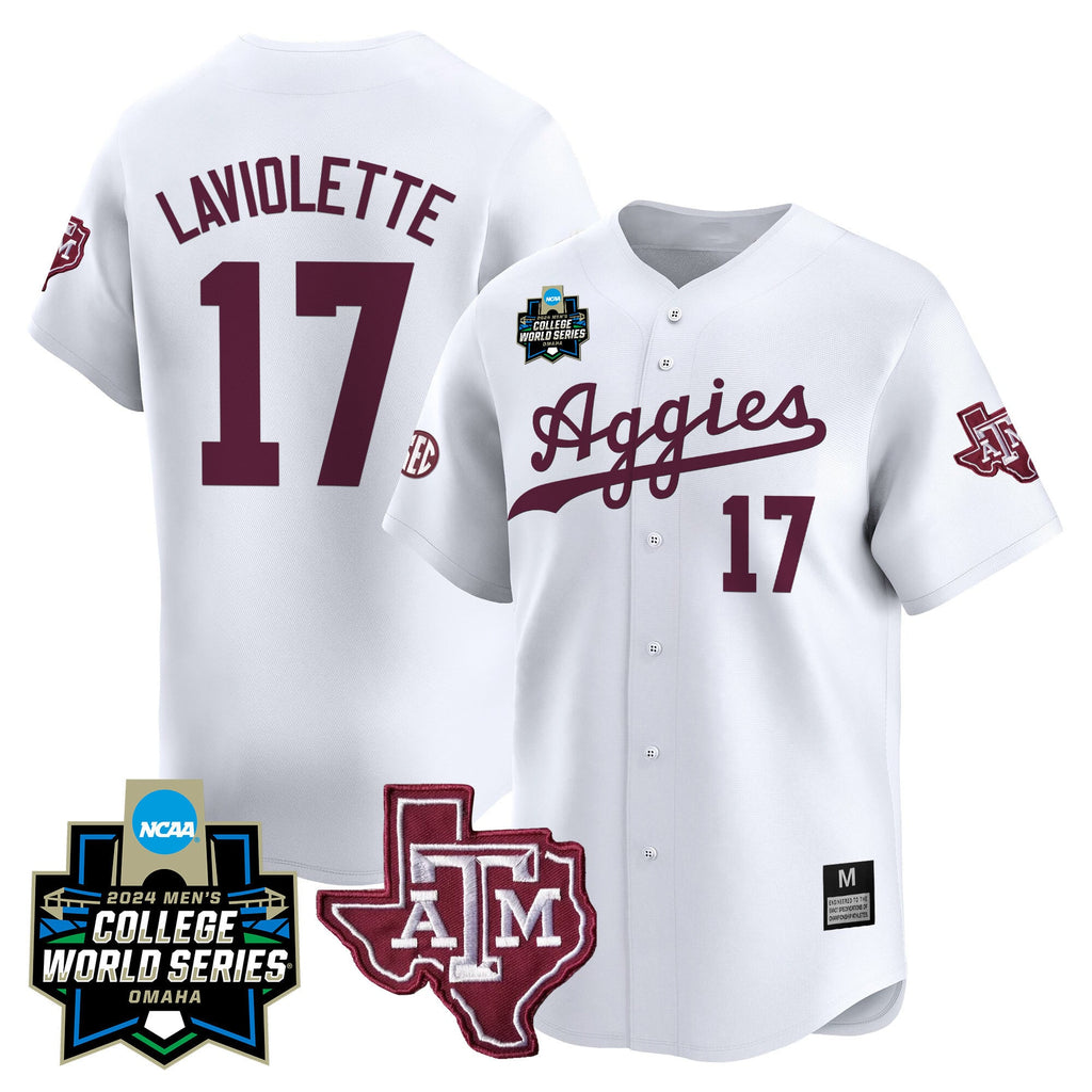 Men's Texas A&M Aggies 2024 College World Series Vapor Premier Limited Jersey - All Stitched