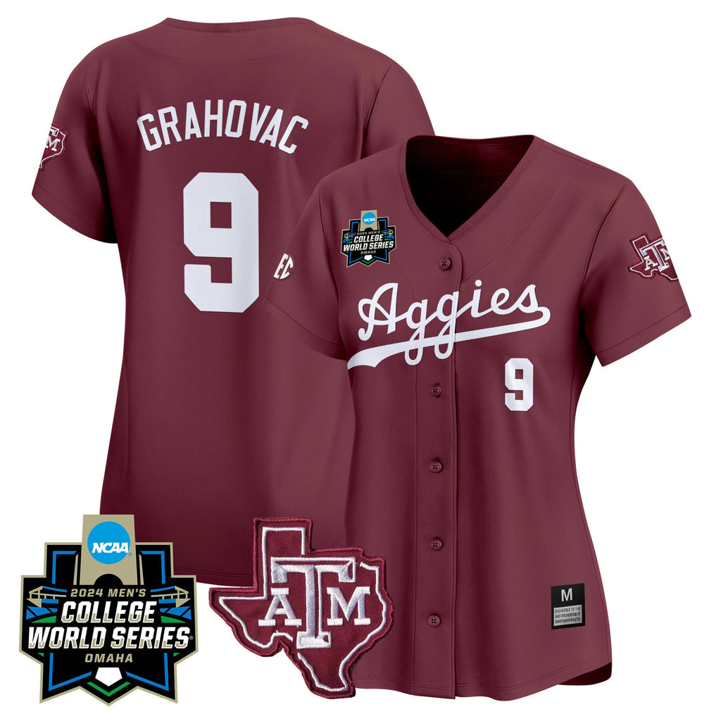 Women's Texas A&M Aggies 2024 College World Series Vapor Premier Limited Jersey - All Stitched