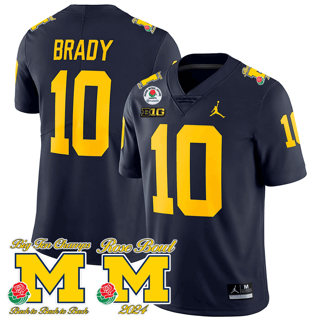 Men's Michigan Wolverines Rose Bowl Game Jersey - All Stitched