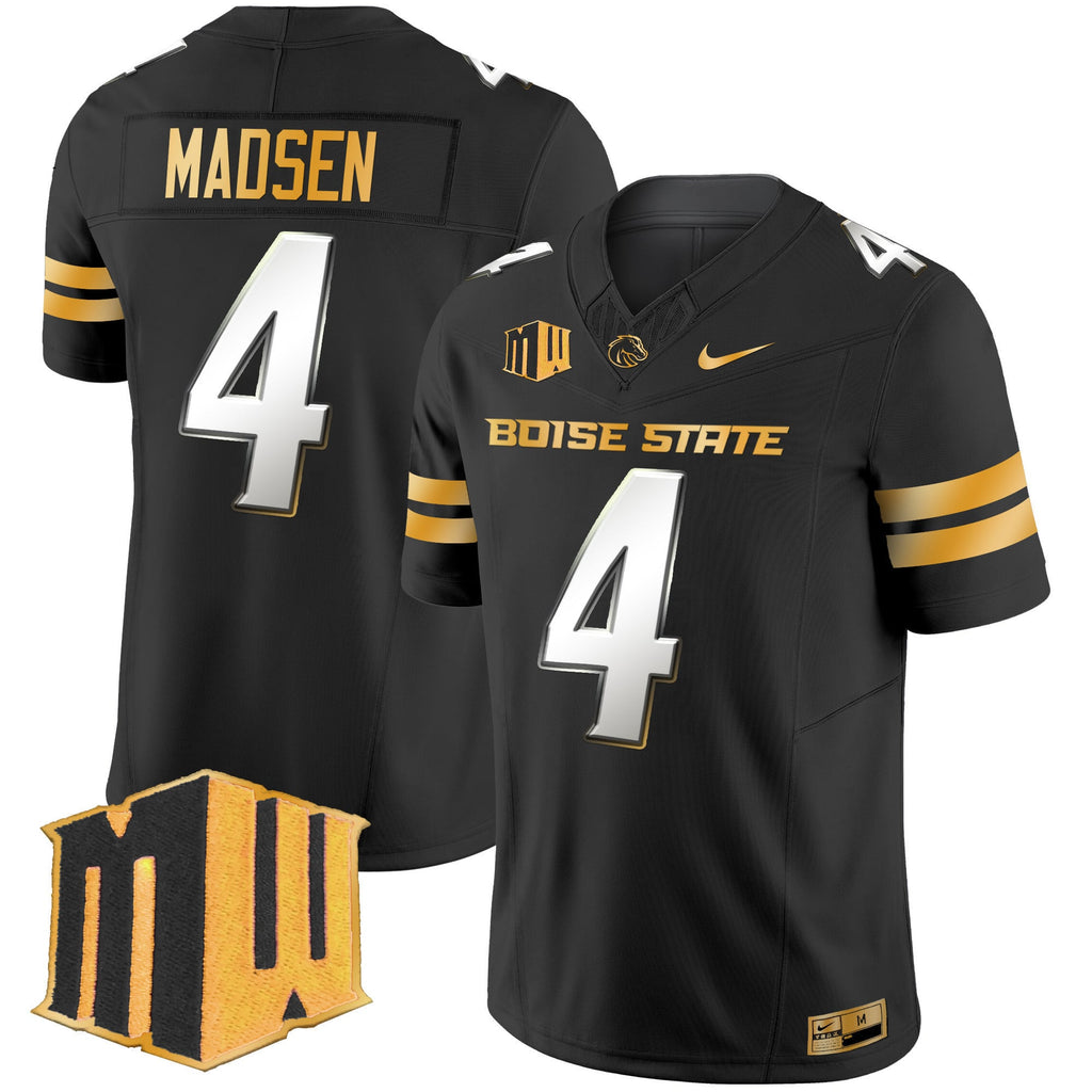 Men's Boise State Broncos 2024 Gold Vapor Limited Jersey - All Stitched