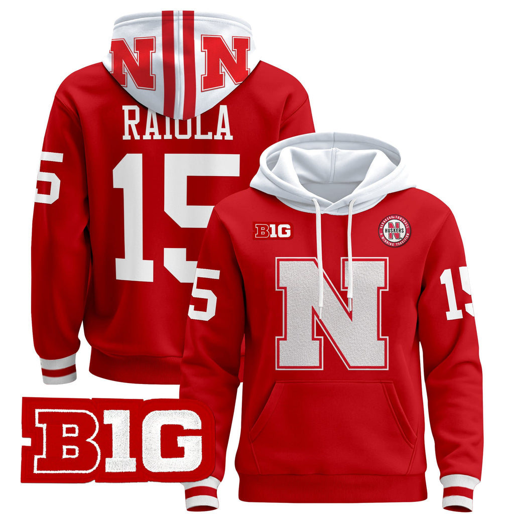 Men's Nebraska Cornhuskers 2024 Pullover Hoodie V2 - All Stitched