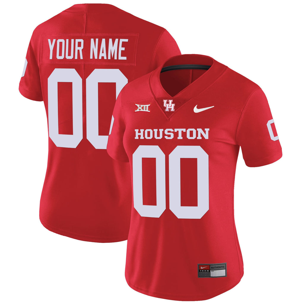 Custom Name/Gender Houston Cougars Oilers Inspired Vapor Jersey V4 - All Stitched