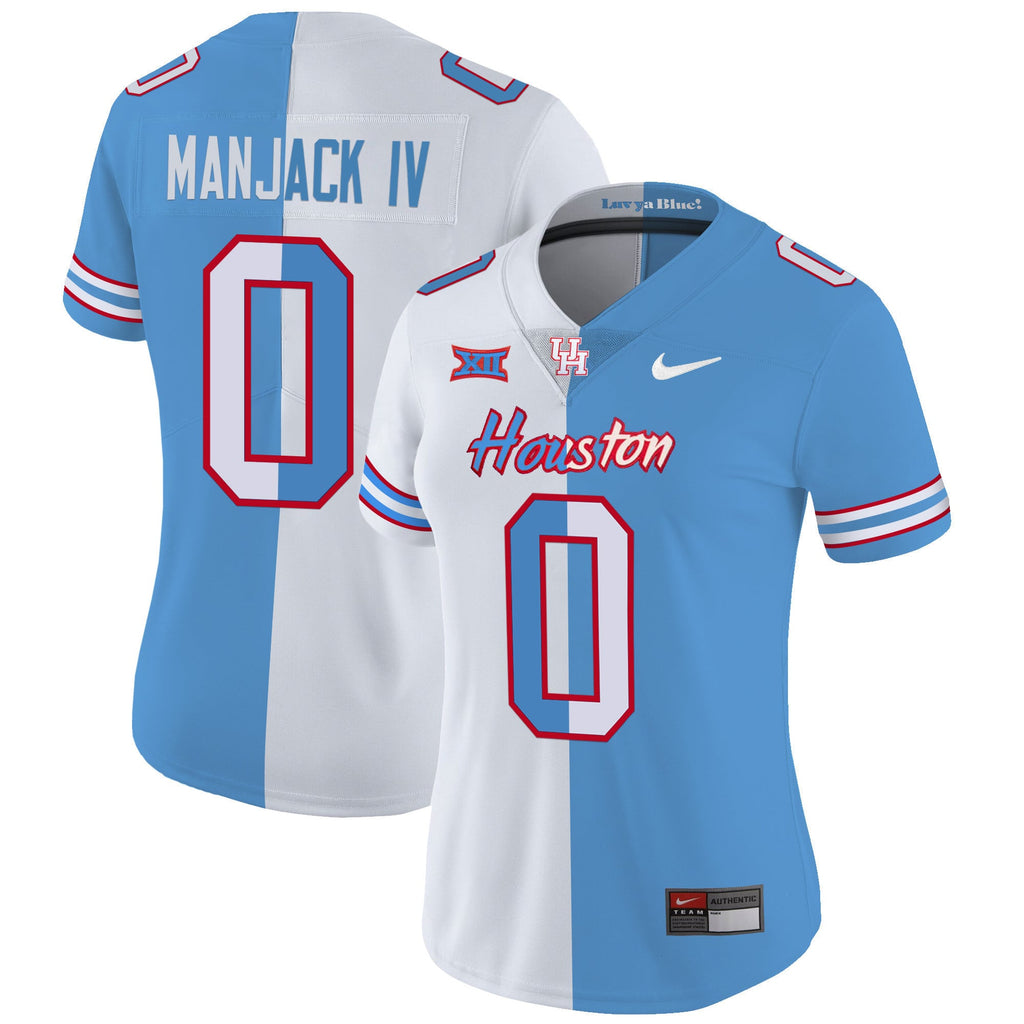 Women's Houston Cougars 2023 Oilers Inspired Vapor Jersey V5 - All Stitched